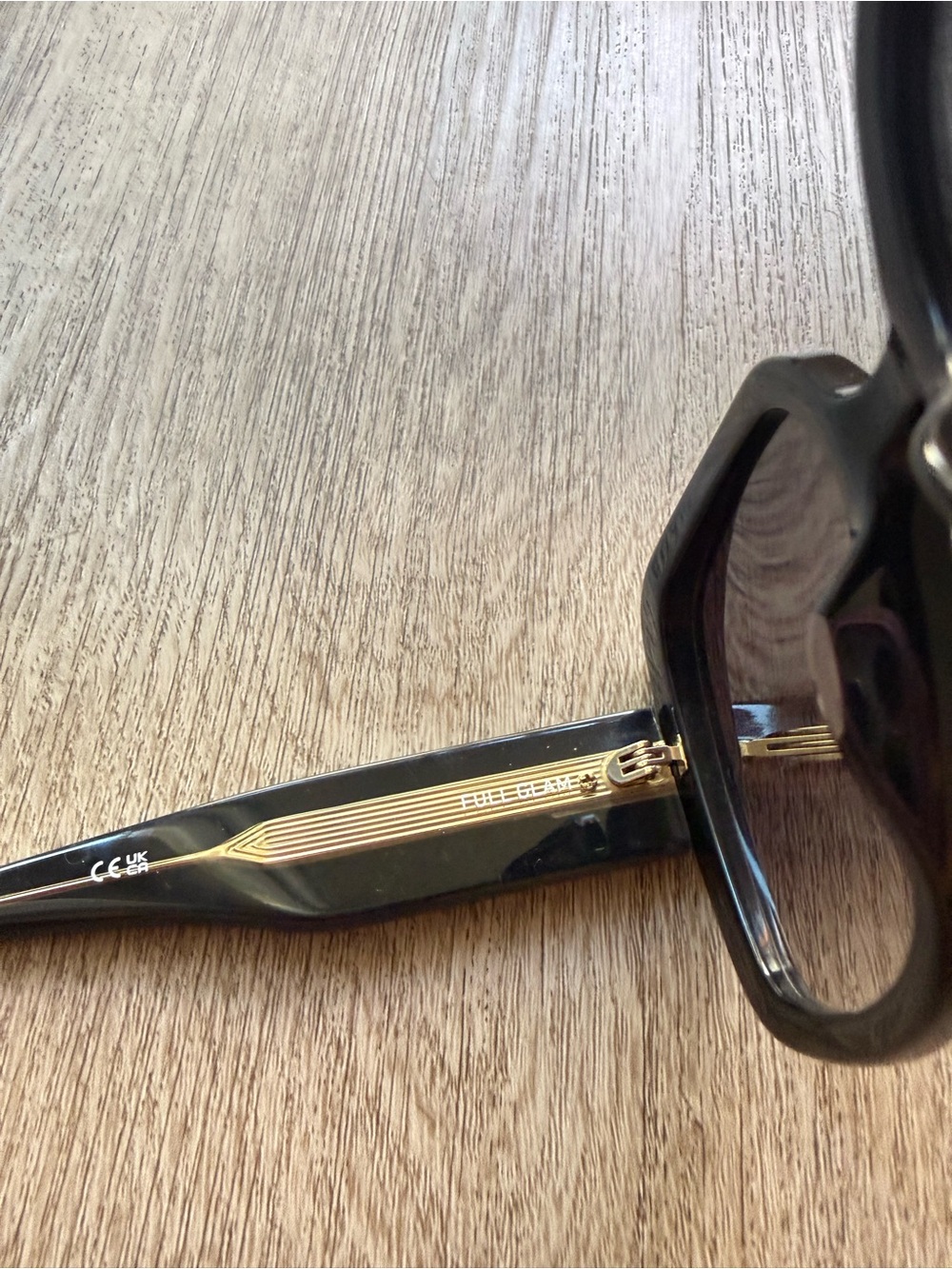quay australia full glam black 70's oversized square retro sunglasses eyewear - Picture 4 of 4